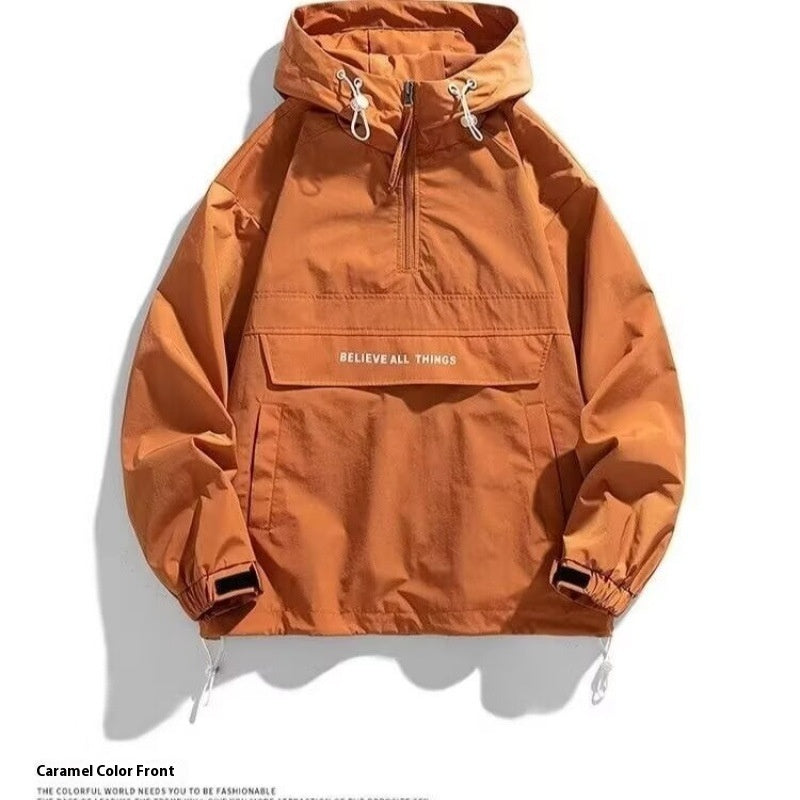 Half Zip Men Hoodie