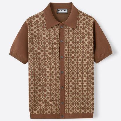 Men Jacquard Cardigan