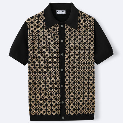 Men Jacquard Cardigan