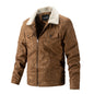 Men's Suede Top Cashmere Lapel Jacket