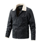 Men's Suede Top Cashmere Lapel Jacket