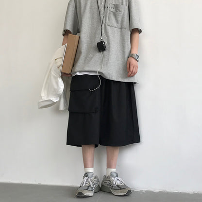 Japanese Retro Simple Casual Shorts Men