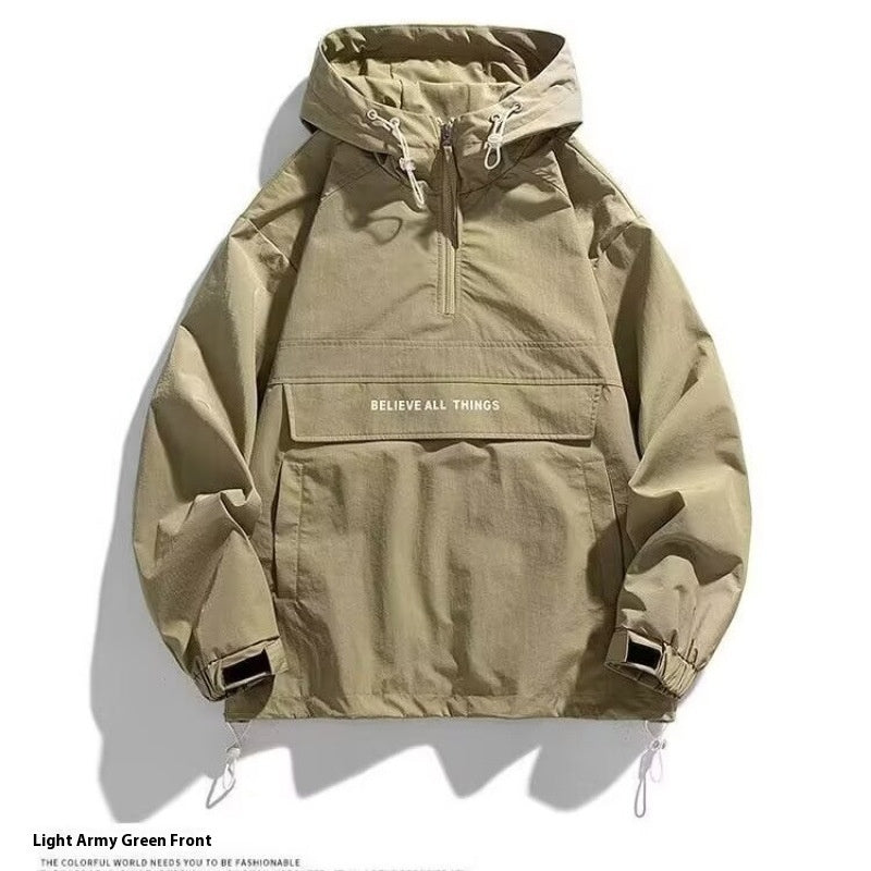 Half Zip Men Hoodie